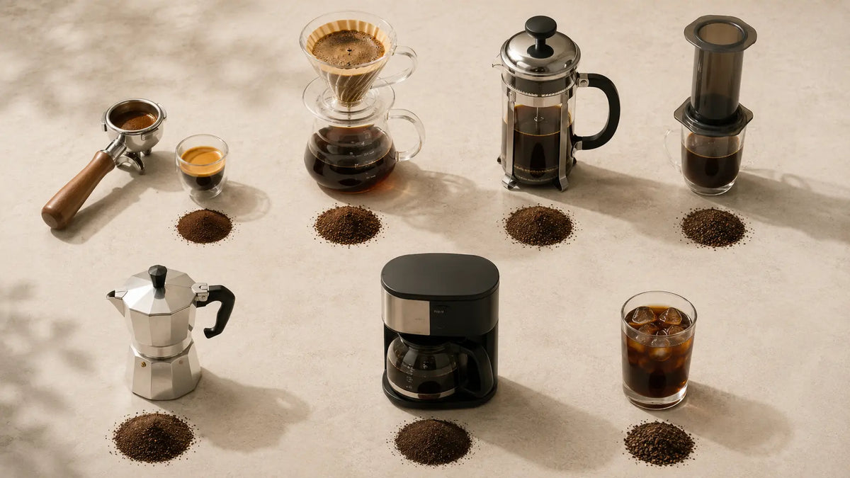 Coffee Grind Size Chart: Espresso to Cold Brew