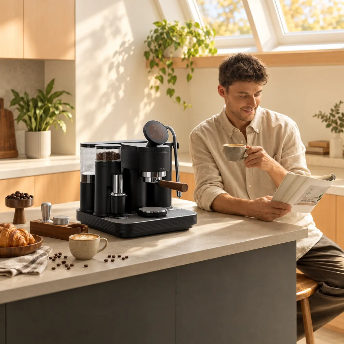 National Coffee Day at home with the Meraki Espresso Machine