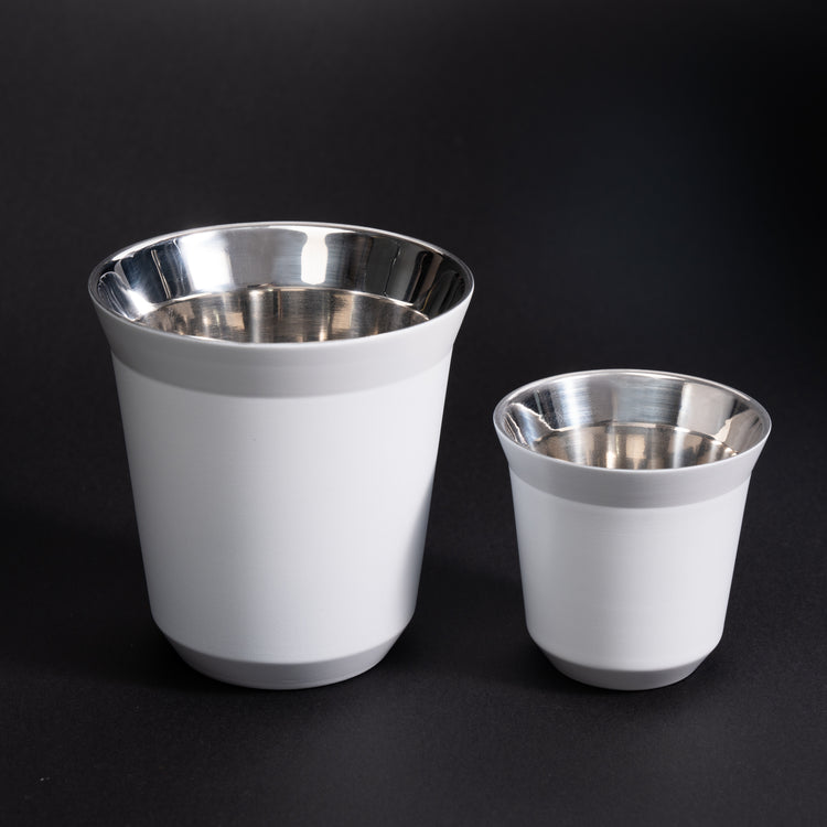 Meraki espresso cups designed for dual boiler home espresso machines.
