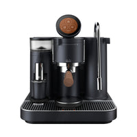 Meraki dual boiler espresso machine with rotary pump and touchscreen