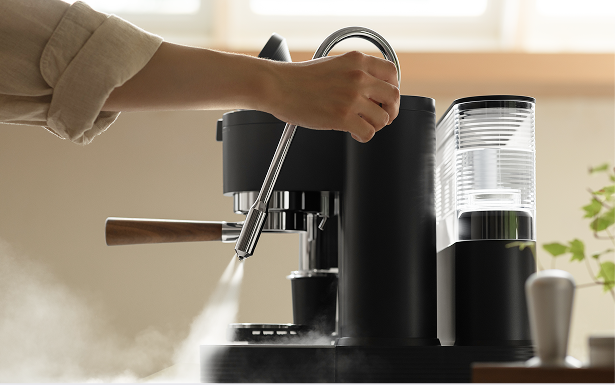 Meraki home espresso machine with strong steam