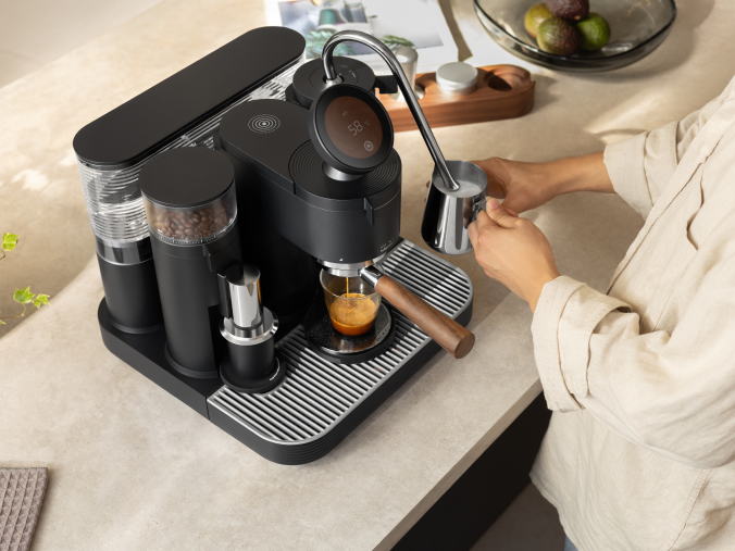 Steam and Brew together with Meraki espresso machine